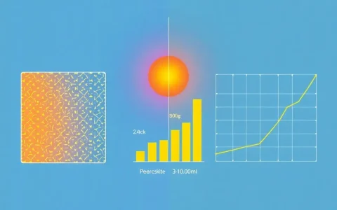 How does the efficiency of perovskite solar cells compare to traditional silicon-based cells