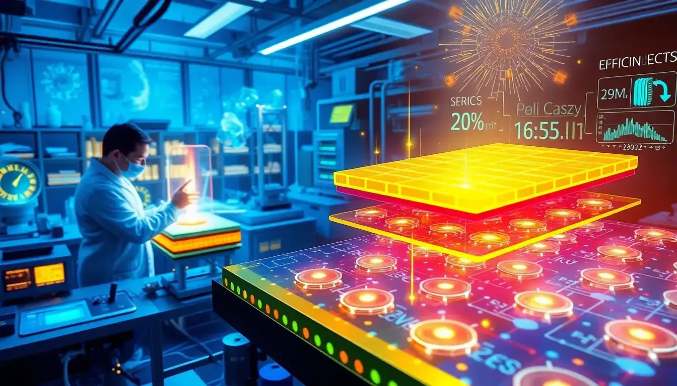 What are the latest advancements in the development of perovskite-silicon tandem solar cells