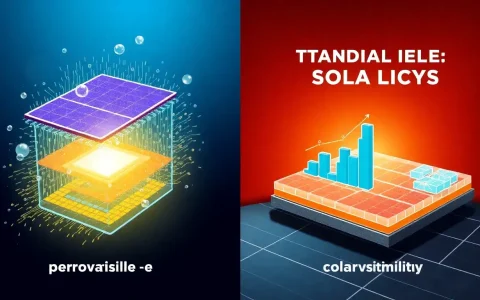 How do the durability and stability of perovskite-silicon tandem cells compare to traditional silicon cells