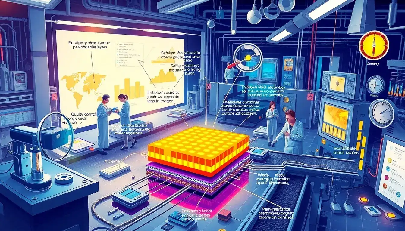 What are the main challenges in mass-producing perovskite-silicon tandem solar cells