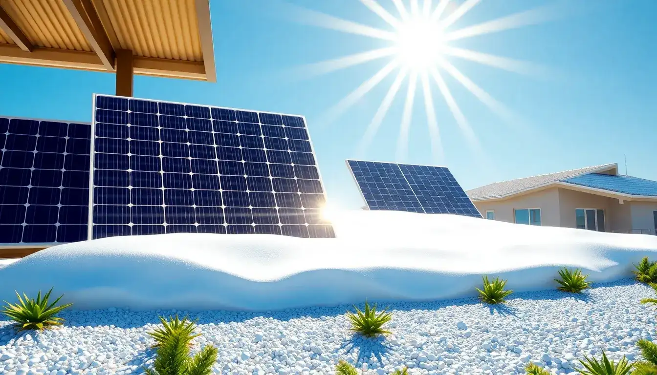 How does the albedo effect impact the efficiency of bifacial solar panels