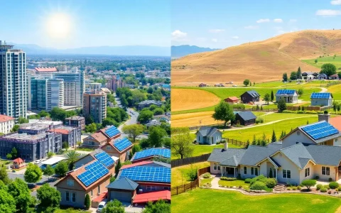 How do solar installations impact property values in urban vs. rural areas