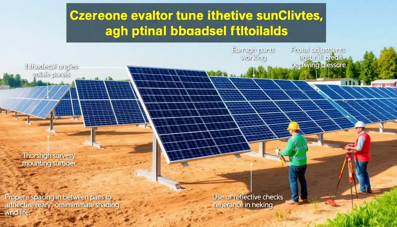 What are the best practices for ensuring proper alignment and stability of bifacial solar panels