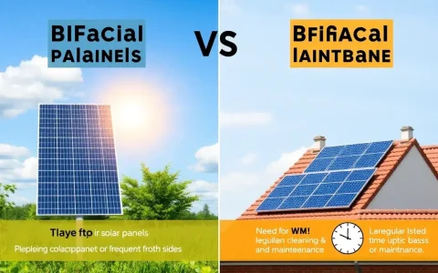 How do bifacial solar panels compare in maintenance requirements to traditional solar panels