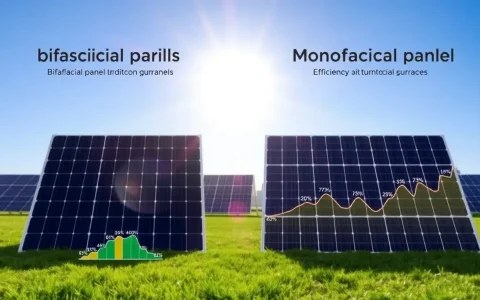 How do bifacial solar panels compare to traditional monofacial panels in terms of efficiency
