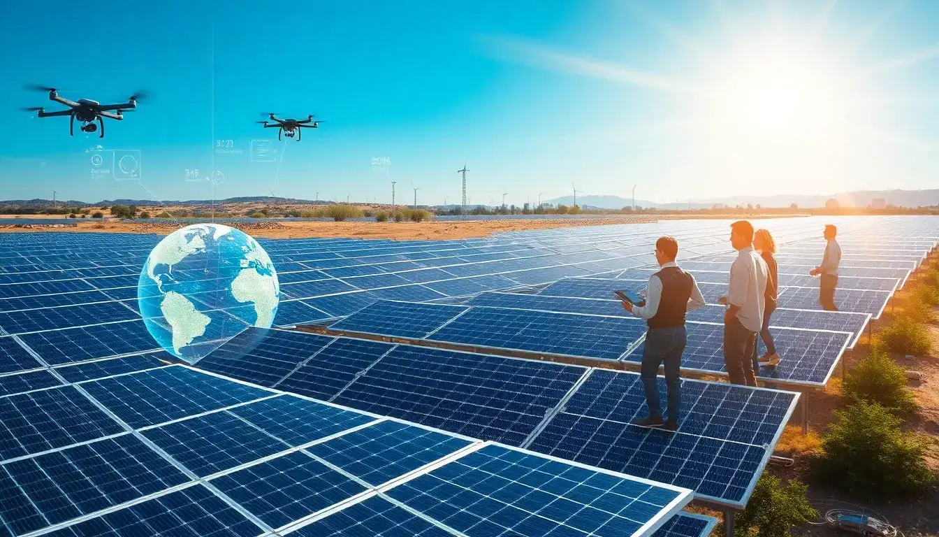 What role does AI play in optimizing the efficiency of solar panels