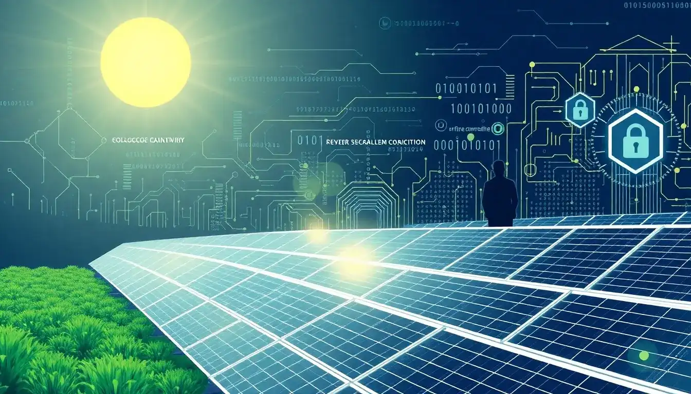 What are the cybersecurity risks associated with AI in solar energy
