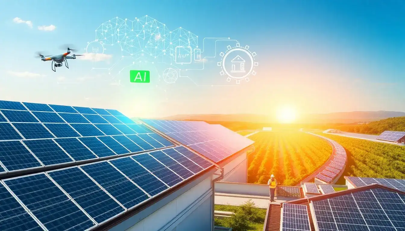 What are the main benefits of AI-driven predictive maintenance for solar panels