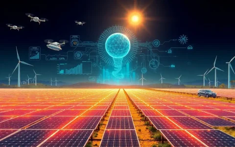 How does AI predict energy output for solar panels