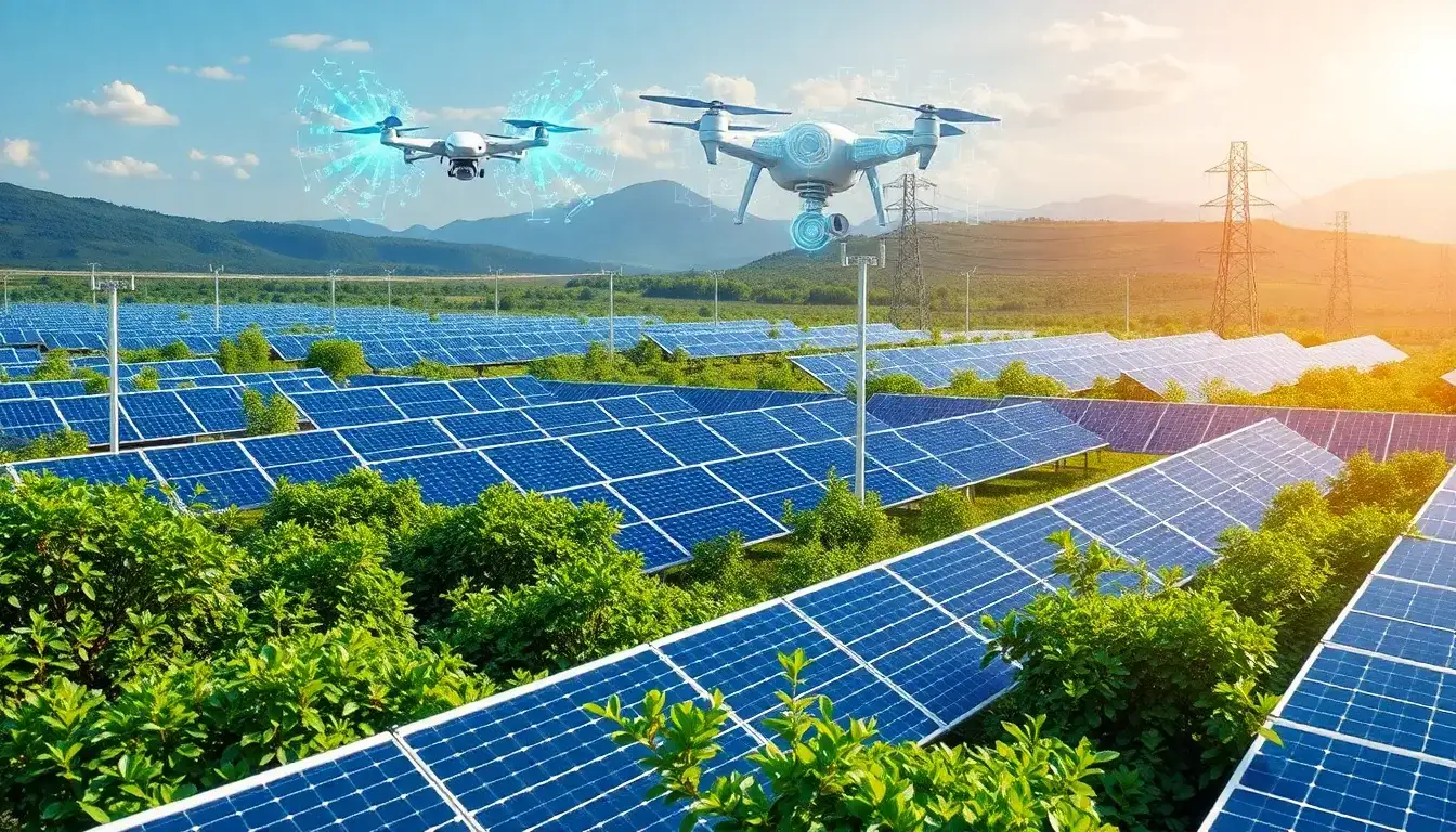 What are the main benefits of using AI in solar energy systems