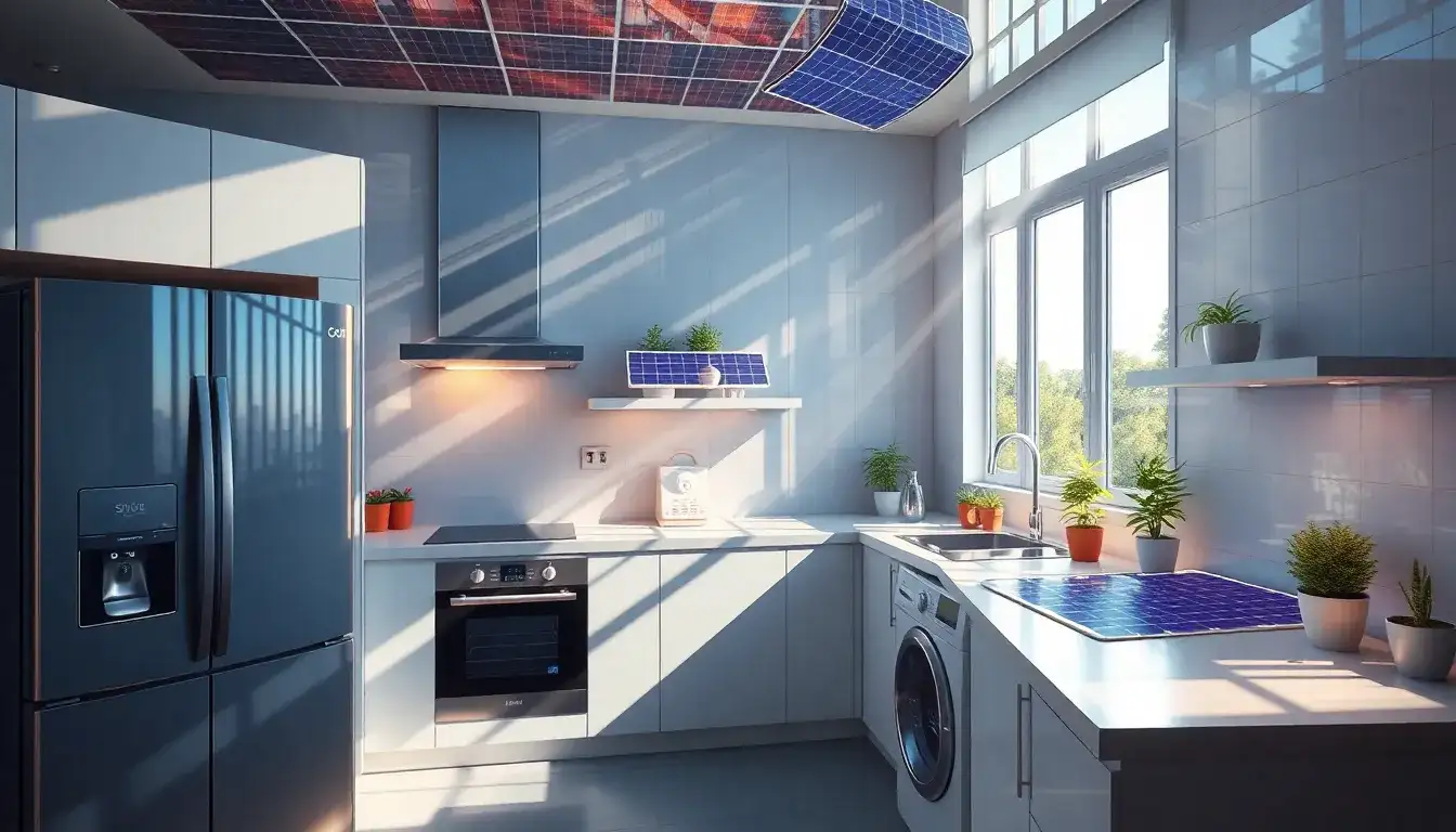 Can flexible solar panels be used effectively for powering large appliances