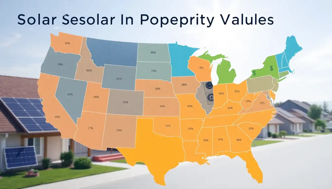 Are there specific states where solar installations have a greater impact on property values