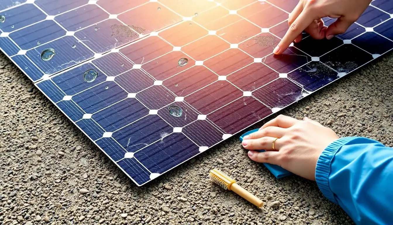 What are the main challenges in maintaining flexible solar panels