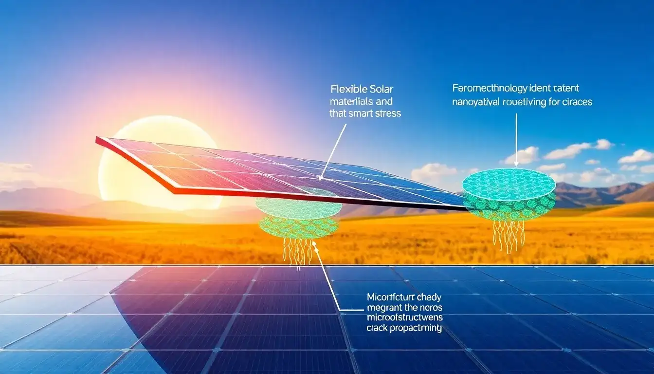 How can I prevent microcracks in flexible solar panels
