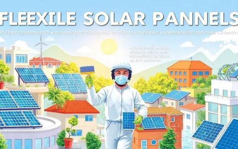 What are the best practices for cleaning flexible solar panels
