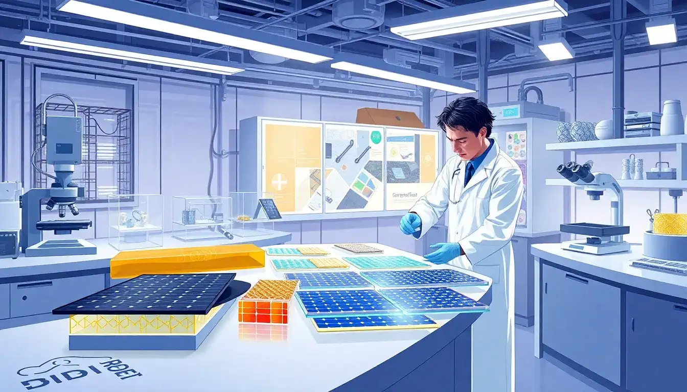 What materials can improve the durability of flexible solar panels