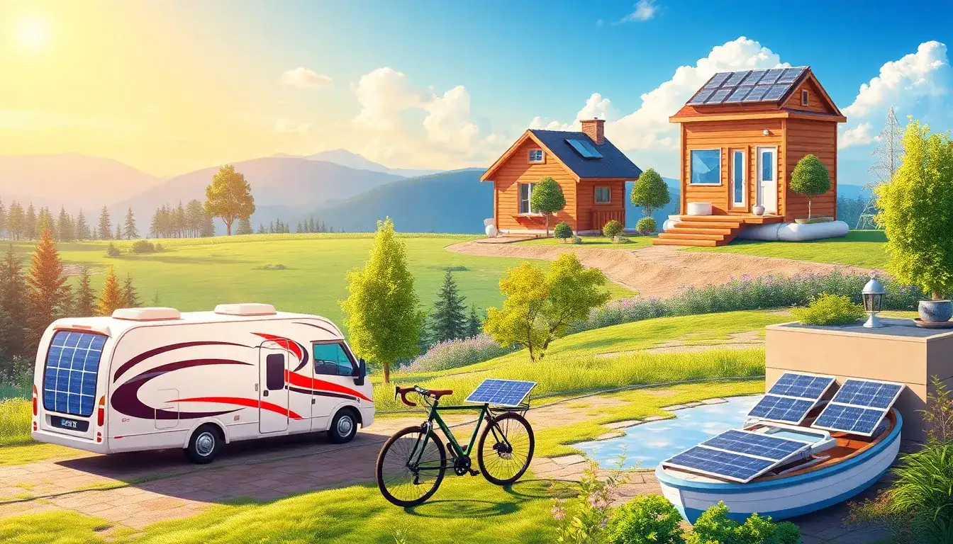 What are the typical applications for flexible solar panels