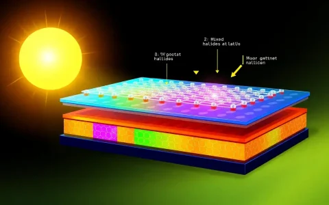 How do mixed halides improve the stability of perovskite solar cells