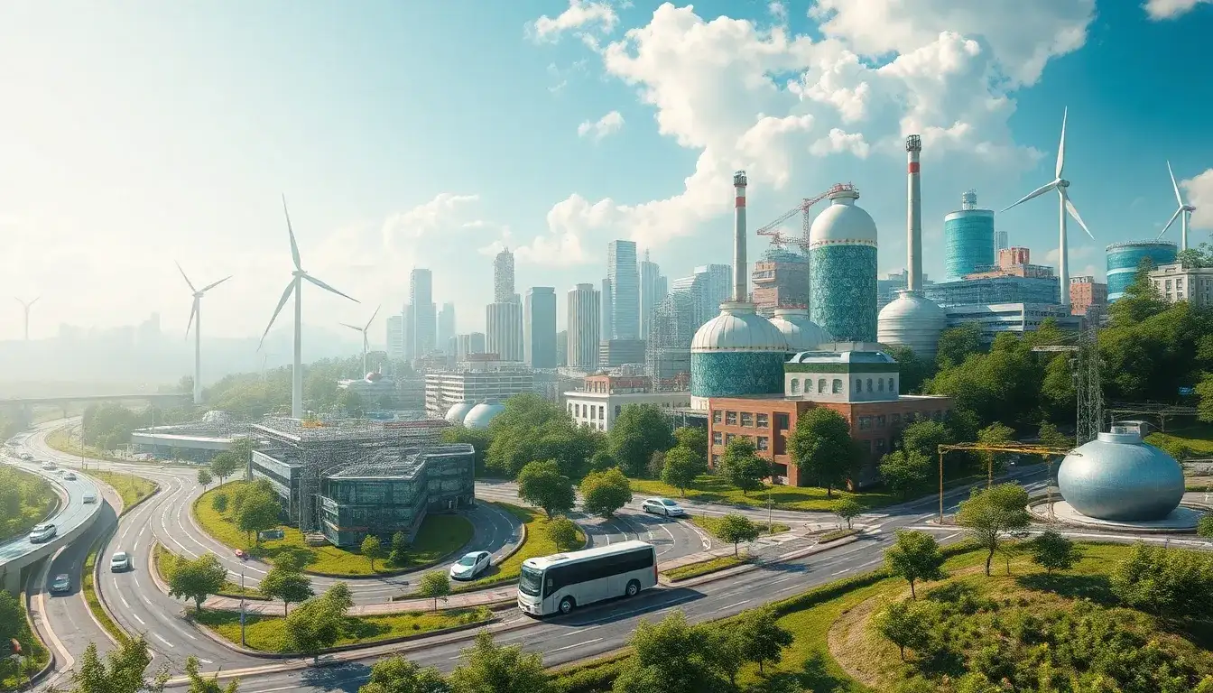 How does green hydrogen contribute to the overall goal of achieving net zero emissions by 2050