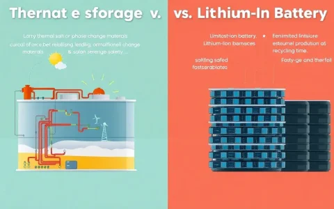 What are the main advantages of thermal energy storage over lithium-ion batteries