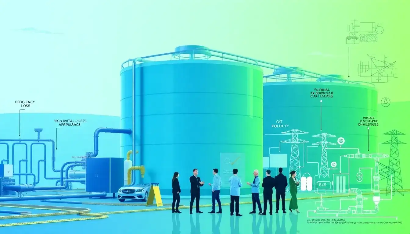 What are the main challenges in implementing thermal energy storage systems