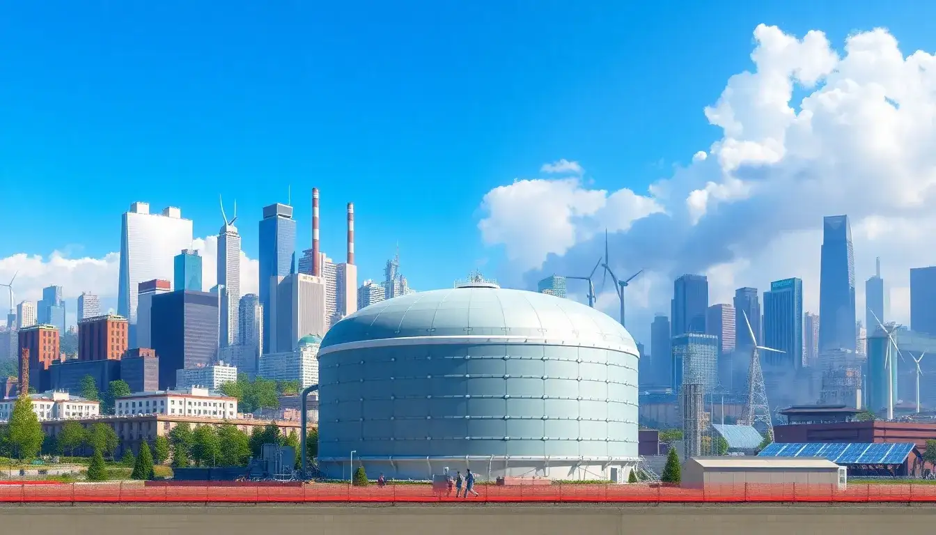 How does thermal energy storage affect air pollution levels