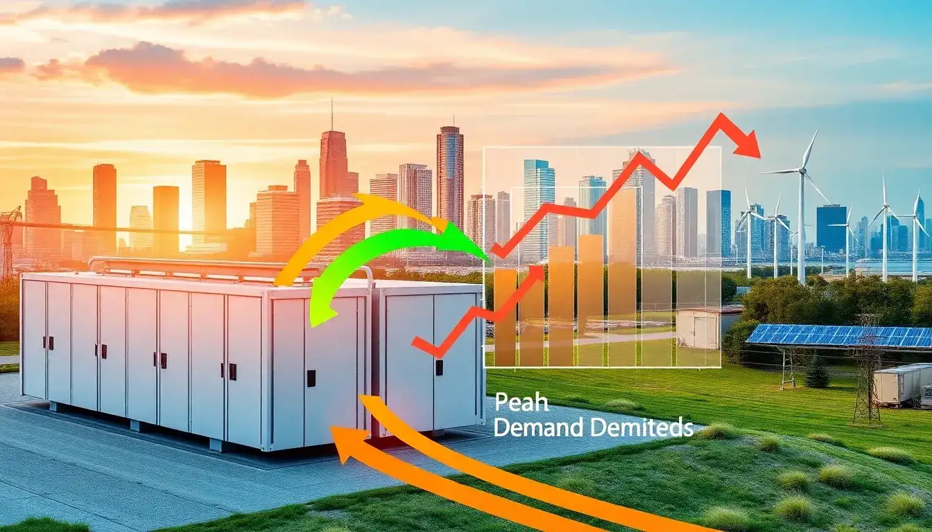 How does energy storage help reduce peak demand charges