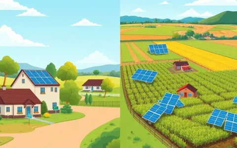 What role does the type of land use play in the negative impact of solar arrays on property values