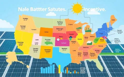 How do state-specific incentives for solar battery storage vary
