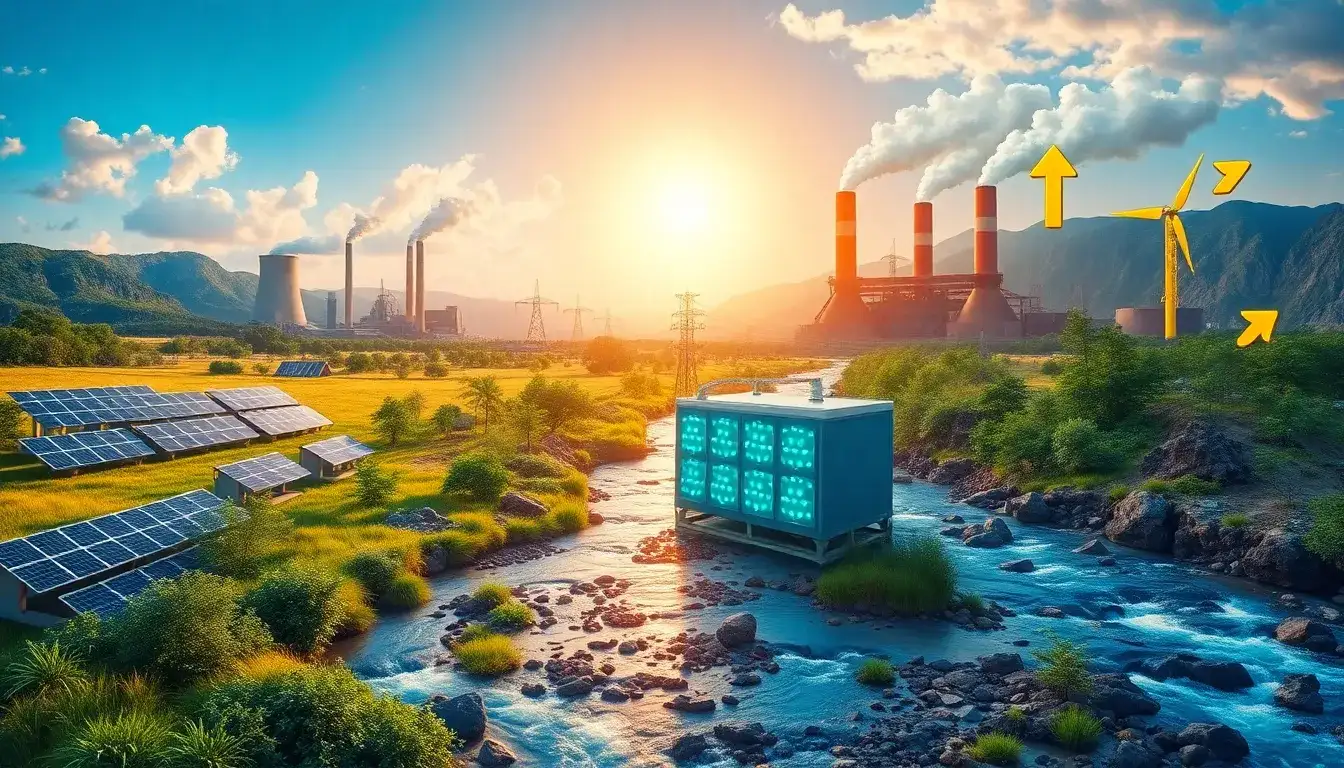 What are the environmental benefits of using solar battery storage over traditional energy sources