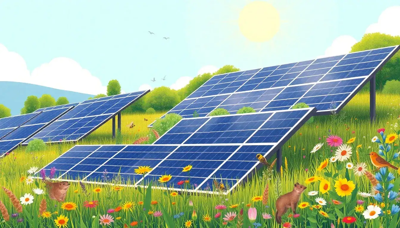 How does solar energy impact local ecosystems