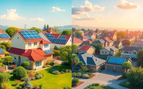 What are the long-term effects of solar arrays on property values compared to short-term impacts