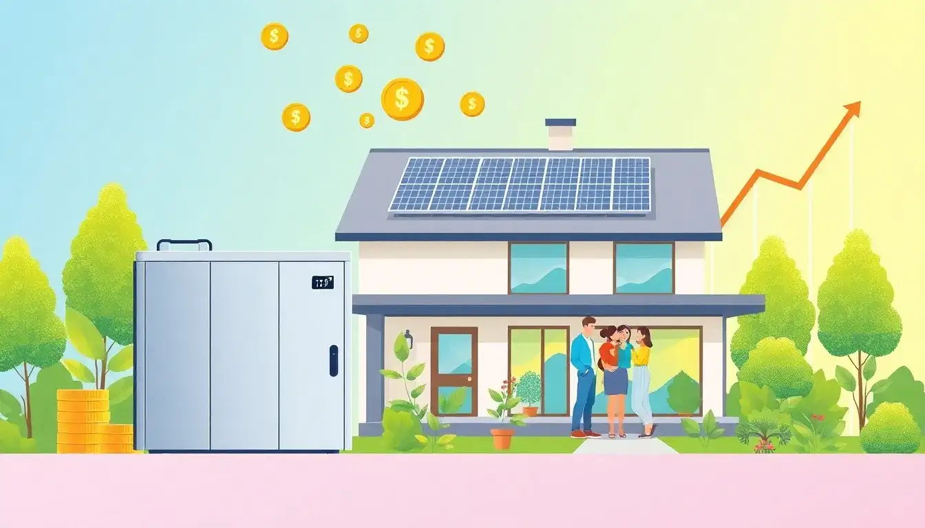 What are the cost savings associated with energy storage for households