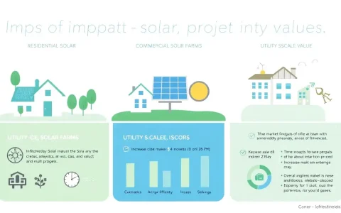 How do the benefits of solar installations on property values compare between different types of solar projects