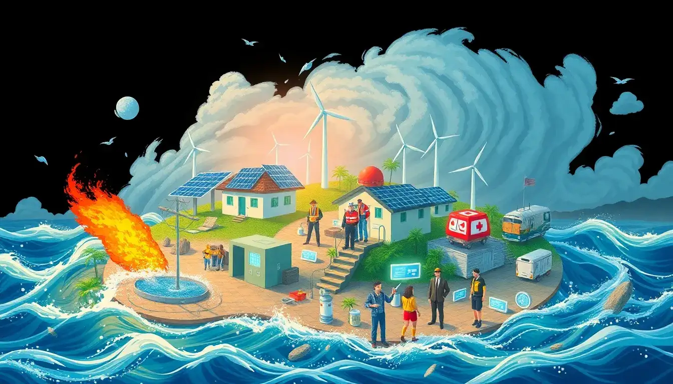 How do microgrids contribute to grid resilience during natural disasters