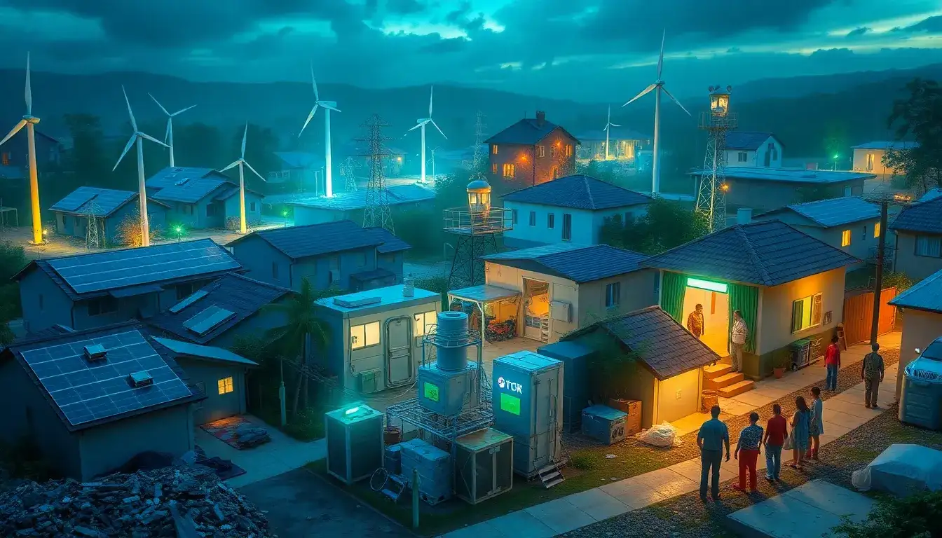 What role do microgrids play in disaster recovery with energy storage