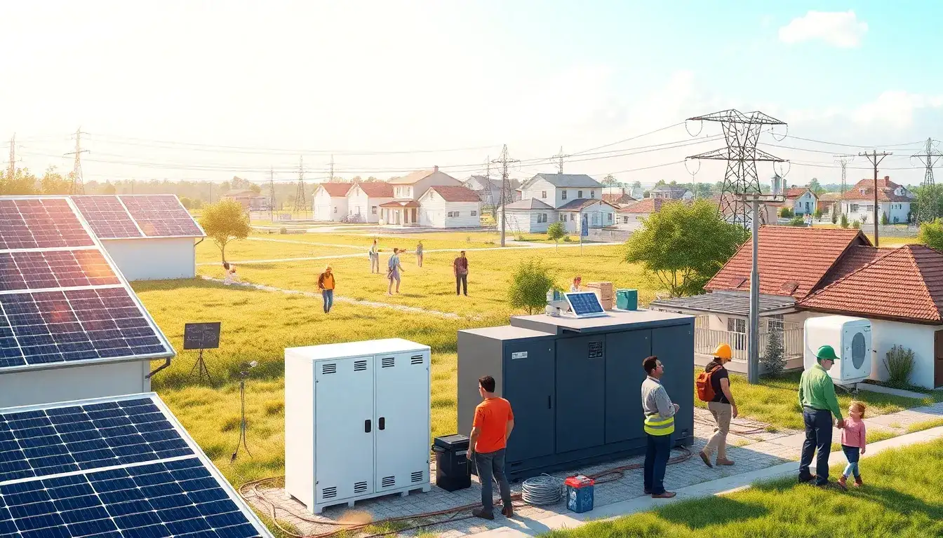 How does the integration of solar arrays with battery backup systems improve disaster preparedness