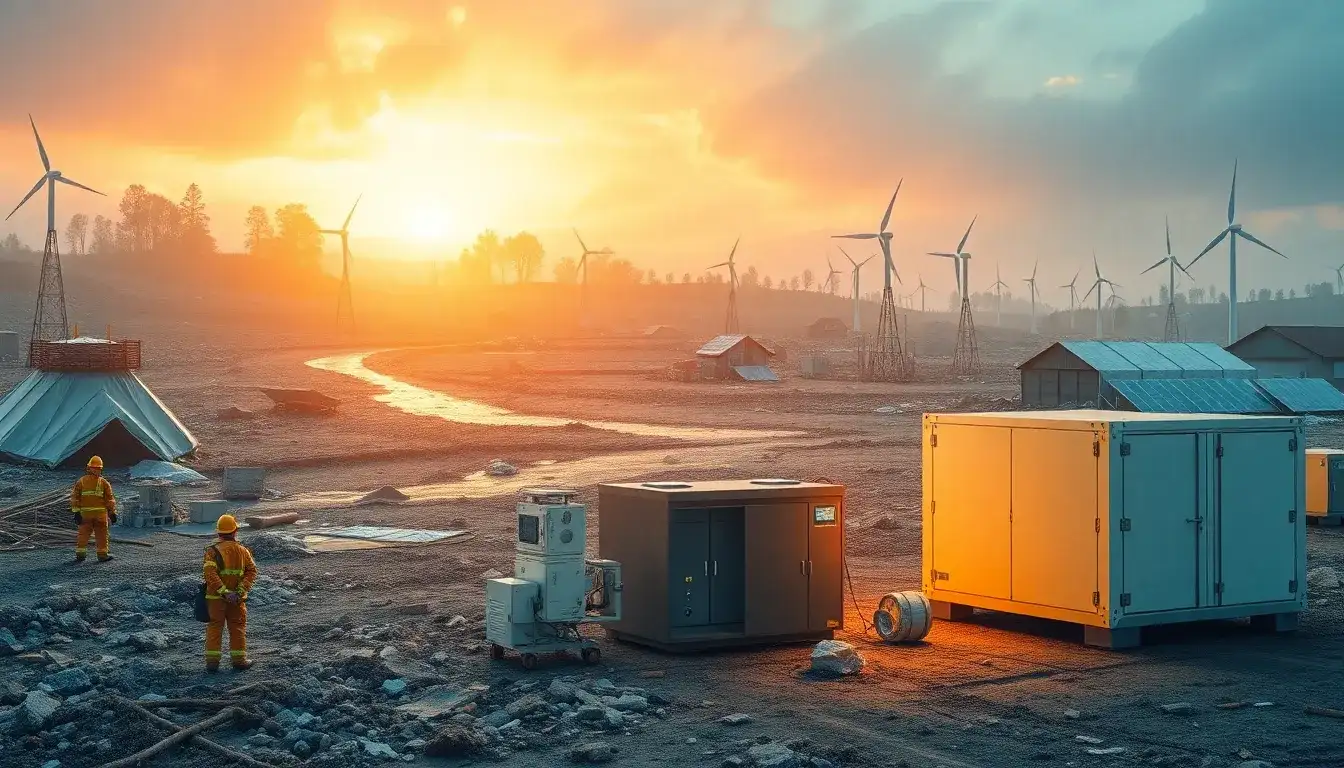 How do energy storage solutions enhance disaster recovery efforts