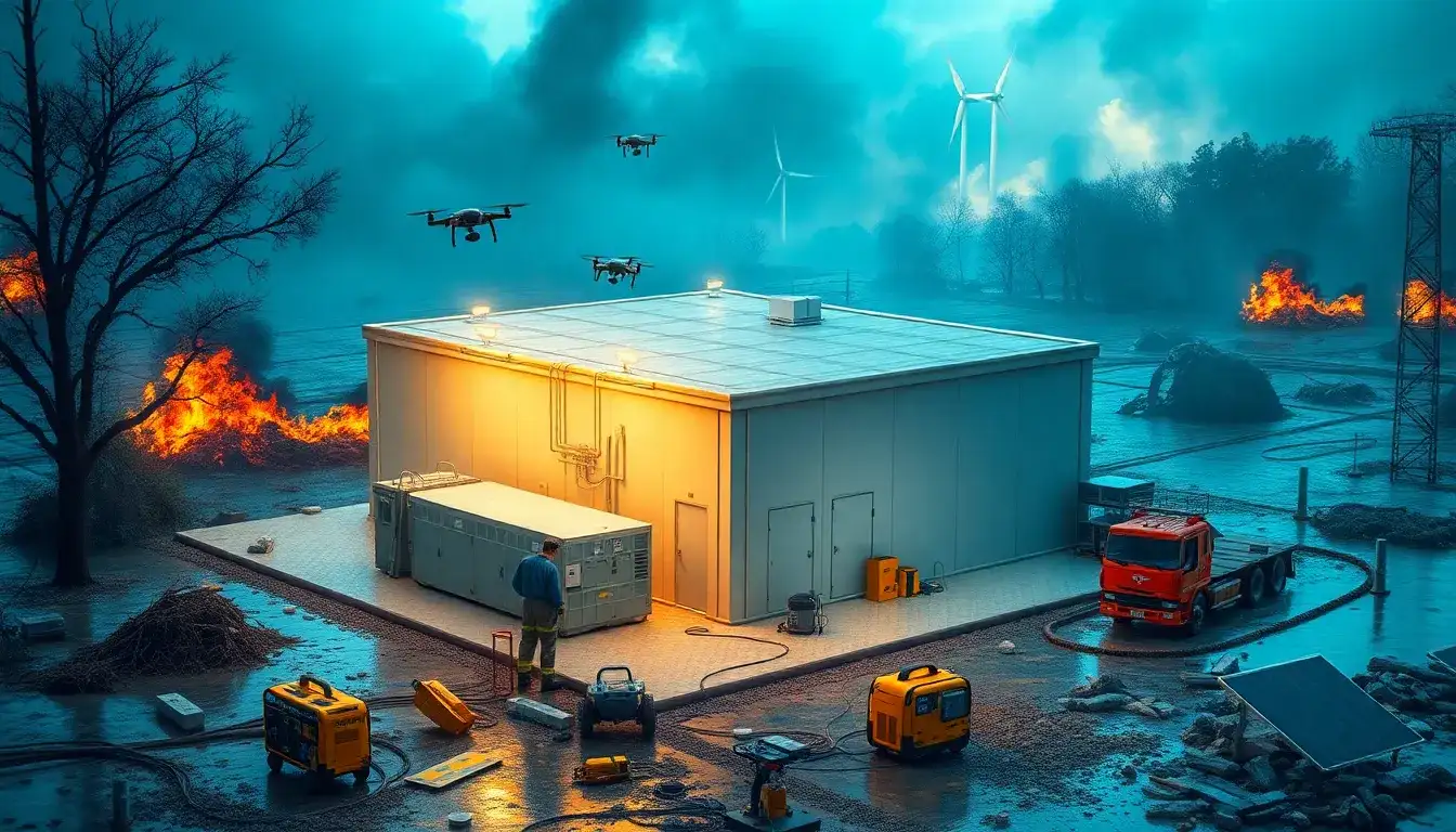 What maintenance considerations are crucial for energy storage systems in disaster scenarios