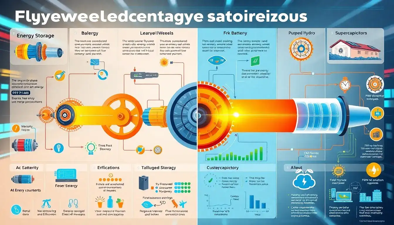 How do flywheels compare to other energy storage technologies