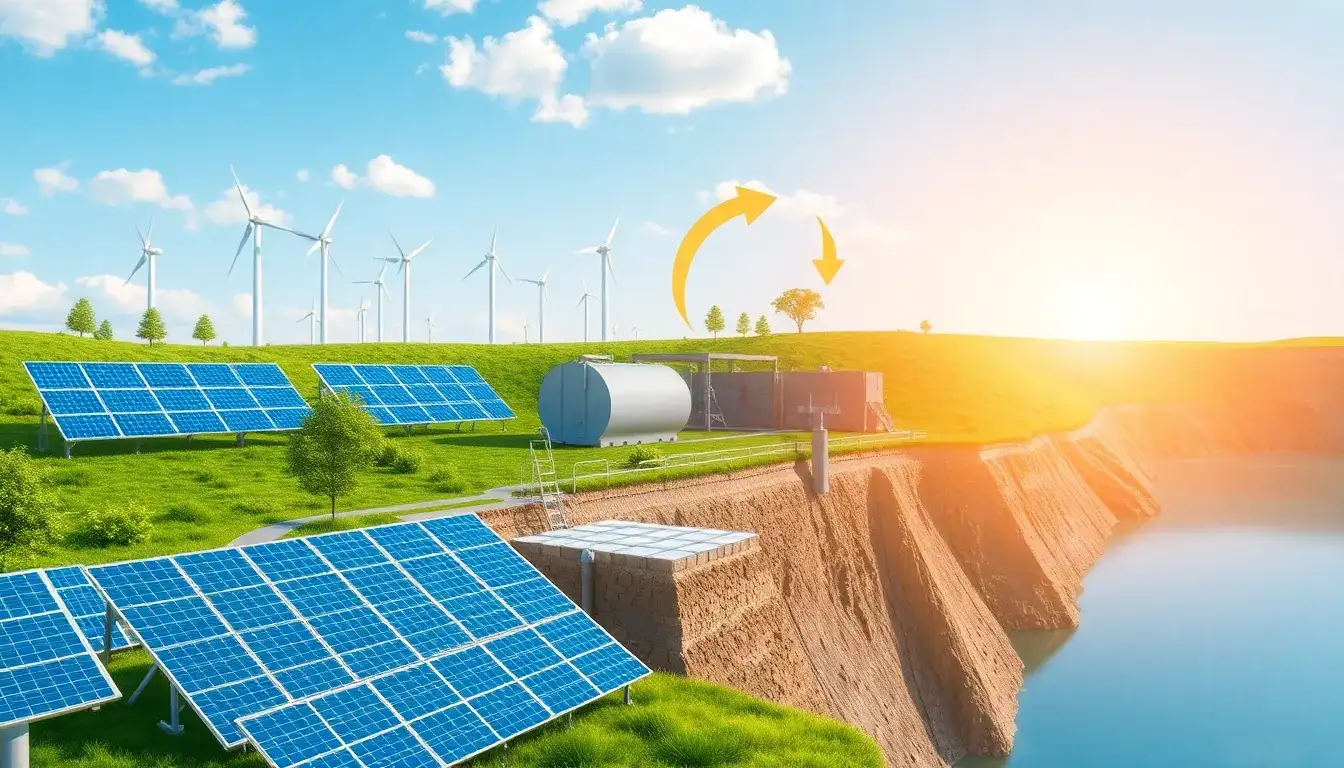 How does energy storage contribute to reducing greenhouse gas emissions