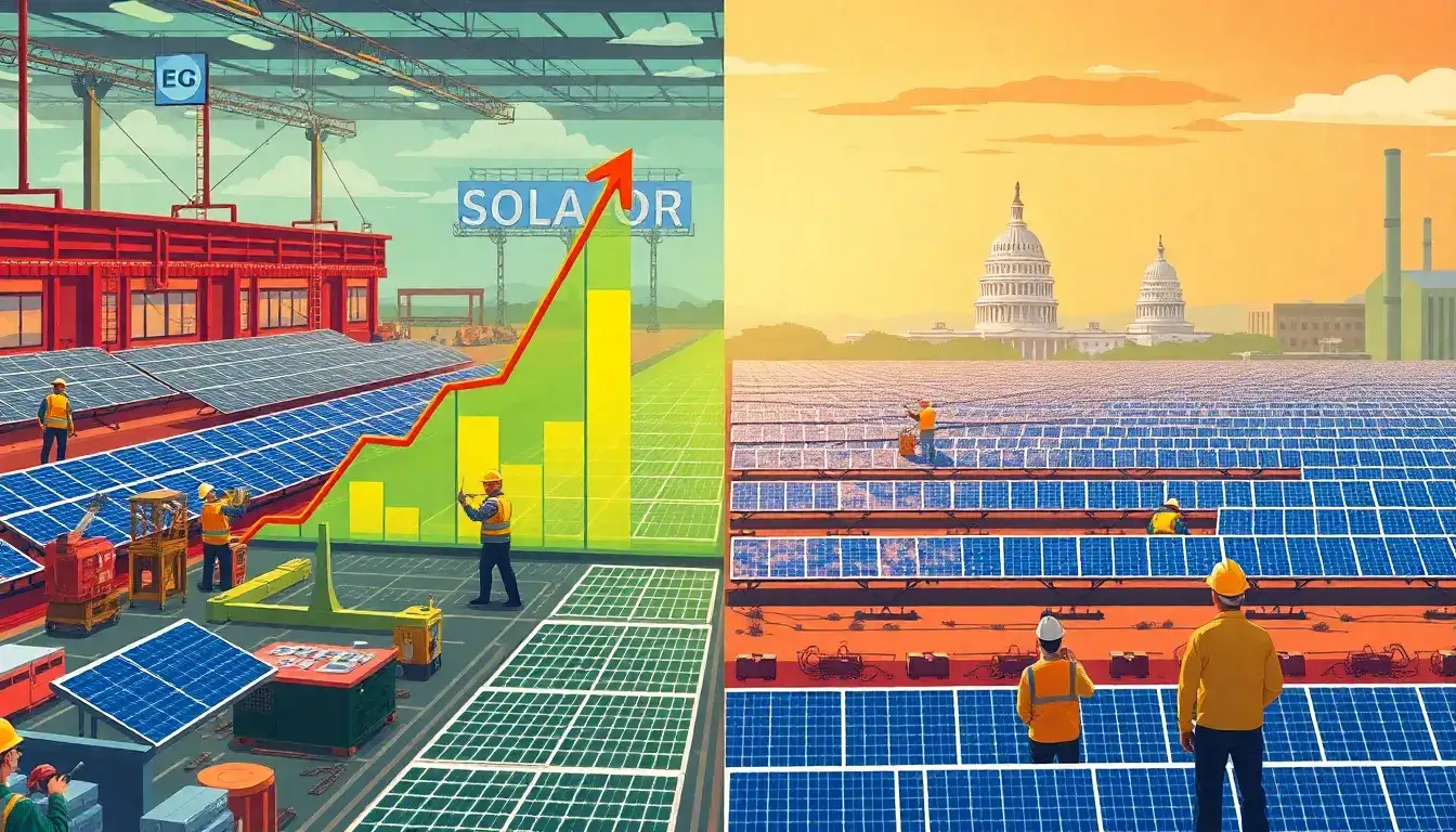 What are the potential economic impacts on the solar industry due to the tax credit phase-out