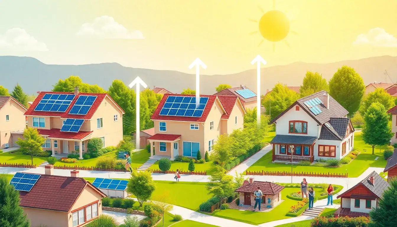 What are the long-term effects of solar installations on property values over time