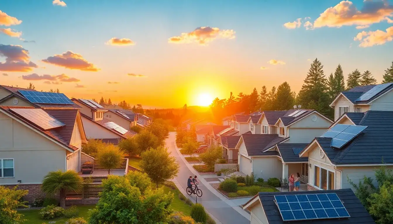 How do energy savings from solar installations contribute to property value over time