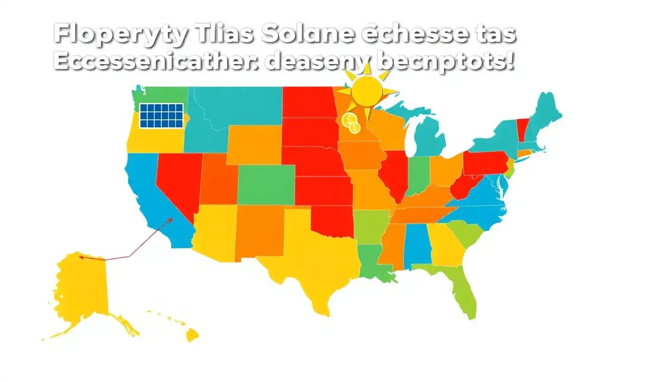 Which states offer both property and sales tax exemptions for solar equipment