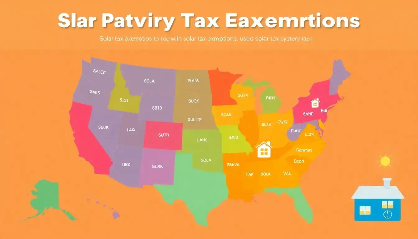 How do property tax exemptions for solar systems work in different states