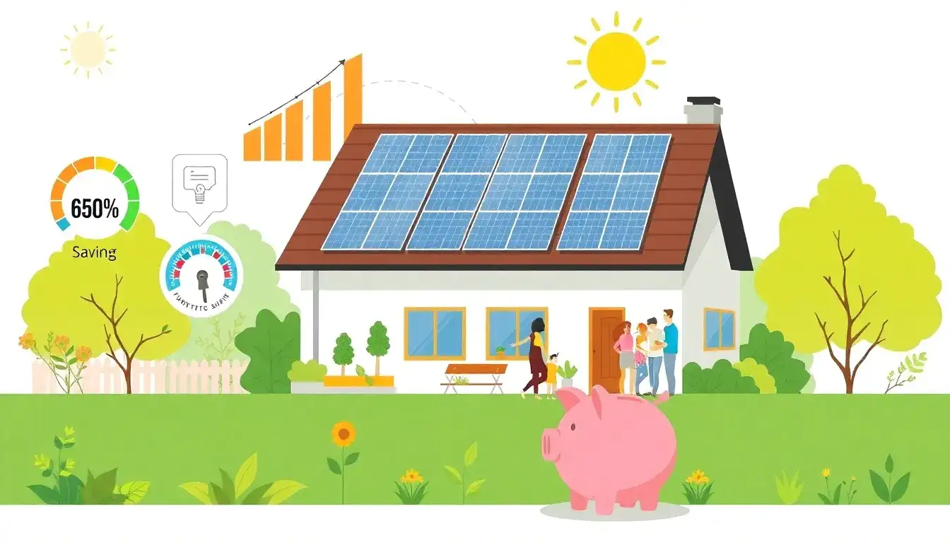 What are the long-term financial benefits of installing solar panels