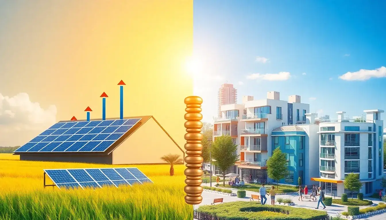 How does the ROI of solar panels compare to investing in real estate