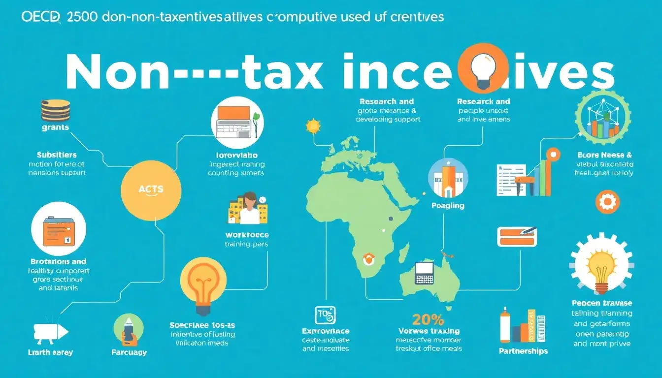 What types of non-tax incentives are most commonly used by OECD countries