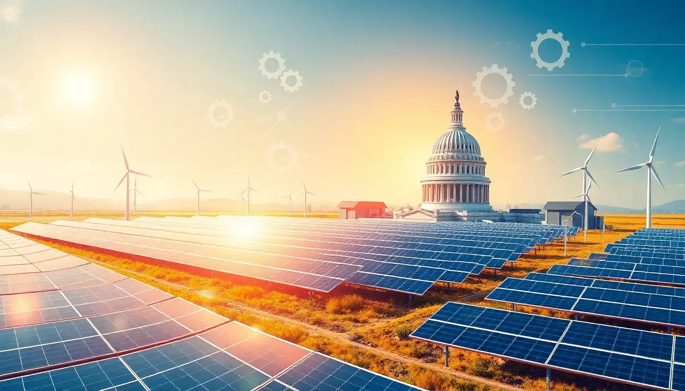 What are the main federal policies that support solar energy development